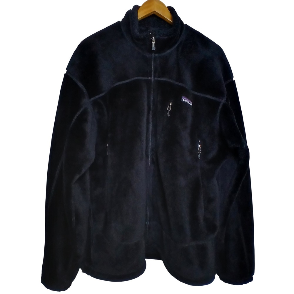 Patagonia Men L R2 Regulator Polartec Thermal Pro Fleece Black Gorpcore Outdoor